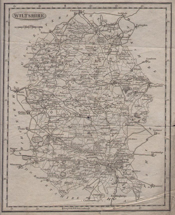 Map of Wiltshire - Baker